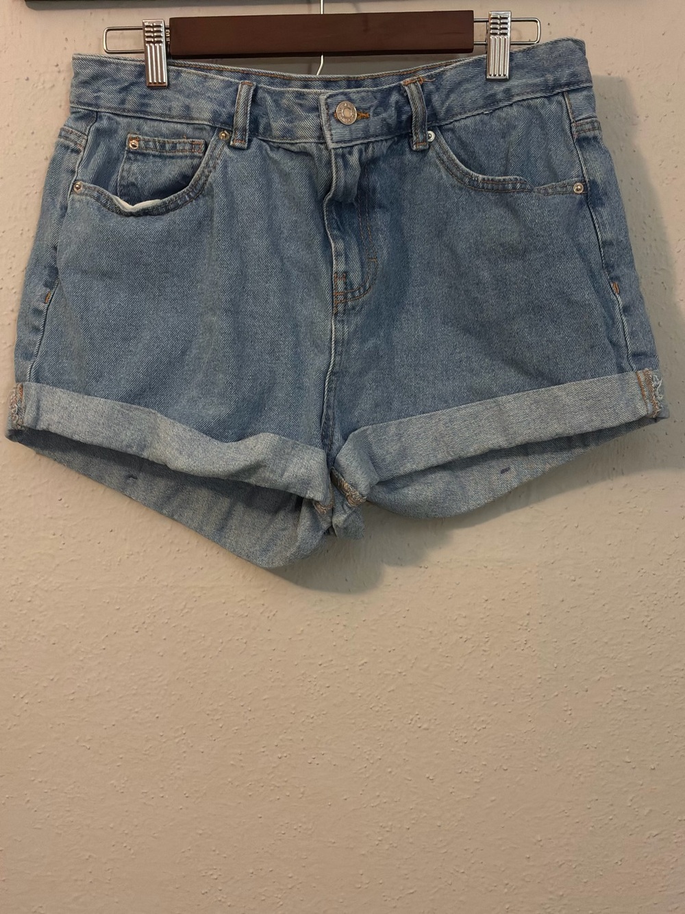 Denim Co. High-Rise Cuffed Denim Shorts